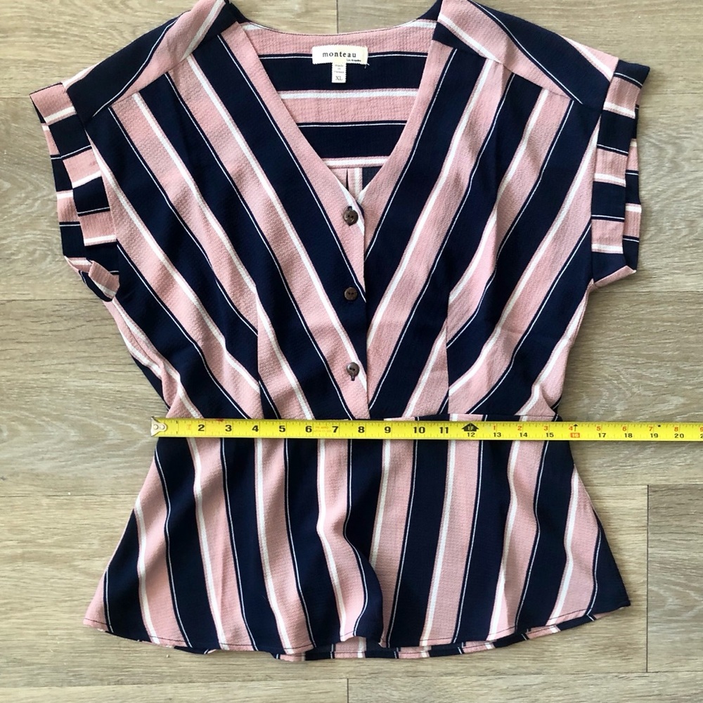 Peplum fitted top